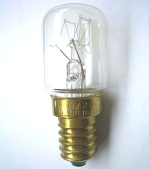 Lampe Tube Machine à Coudre Incan. 25W E14 2750K 130Lm Cl.